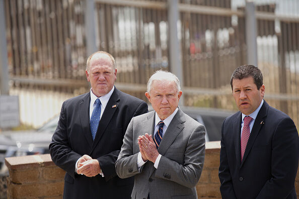 Attorney General Jeff Sessions at Border Field Park