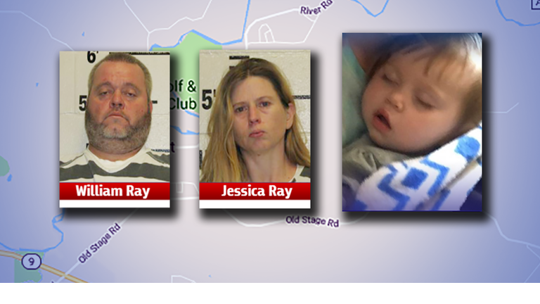 Parents Williams and Jessica Ray, missing toddler Dakota found in Decorah, Iowa