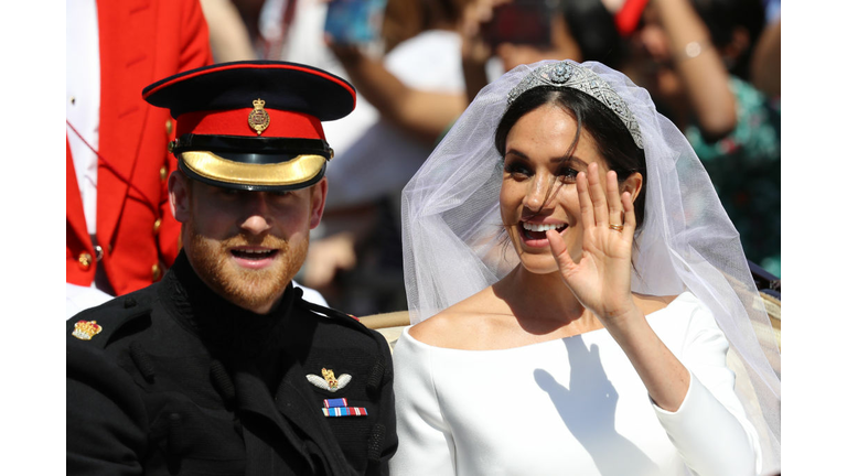 Prince Harry, Duke of Sussex and The Duchess of Sussex leave Windsor Castle