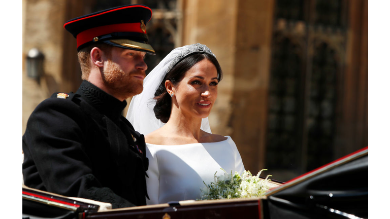 Prince Harry, Duke of Sussex and The Duchess of Sussex leave Windsor Castle 