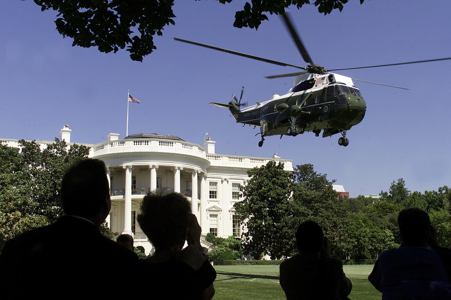 sinkhole opens up on White House's north lawn