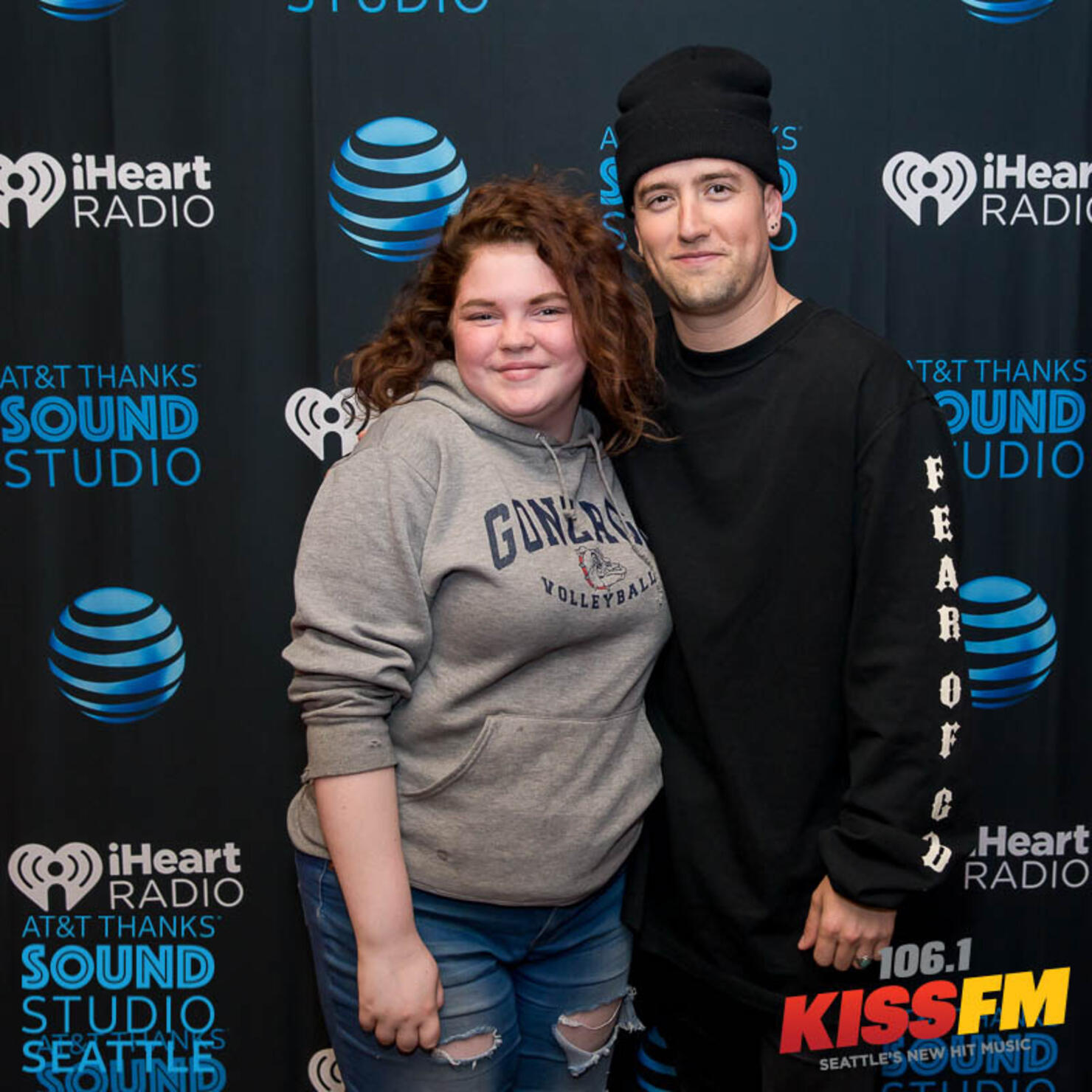 Meet and Greets with Logan Henderson - AT&T Thanks Sound Studio Seattle at 106.1 KISS FM