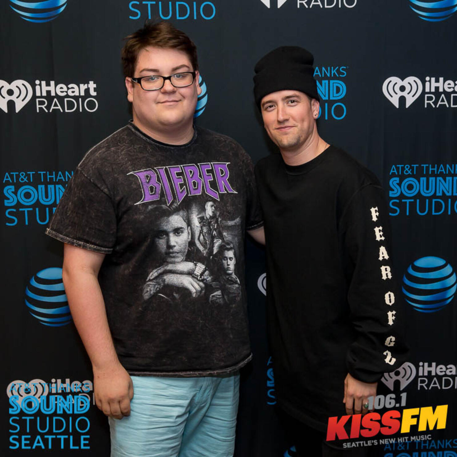 Meet and Greets with Logan Henderson - AT&T Thanks Sound Studio Seattle at 106.1 KISS FM
