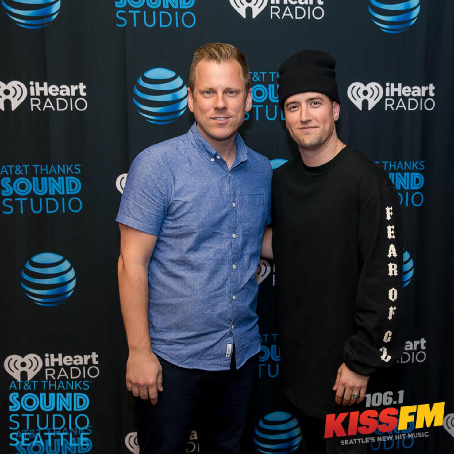 Meet and Greets with Logan Henderson - AT&T Thanks Sound Studio Seattle at 106.1 KISS FM