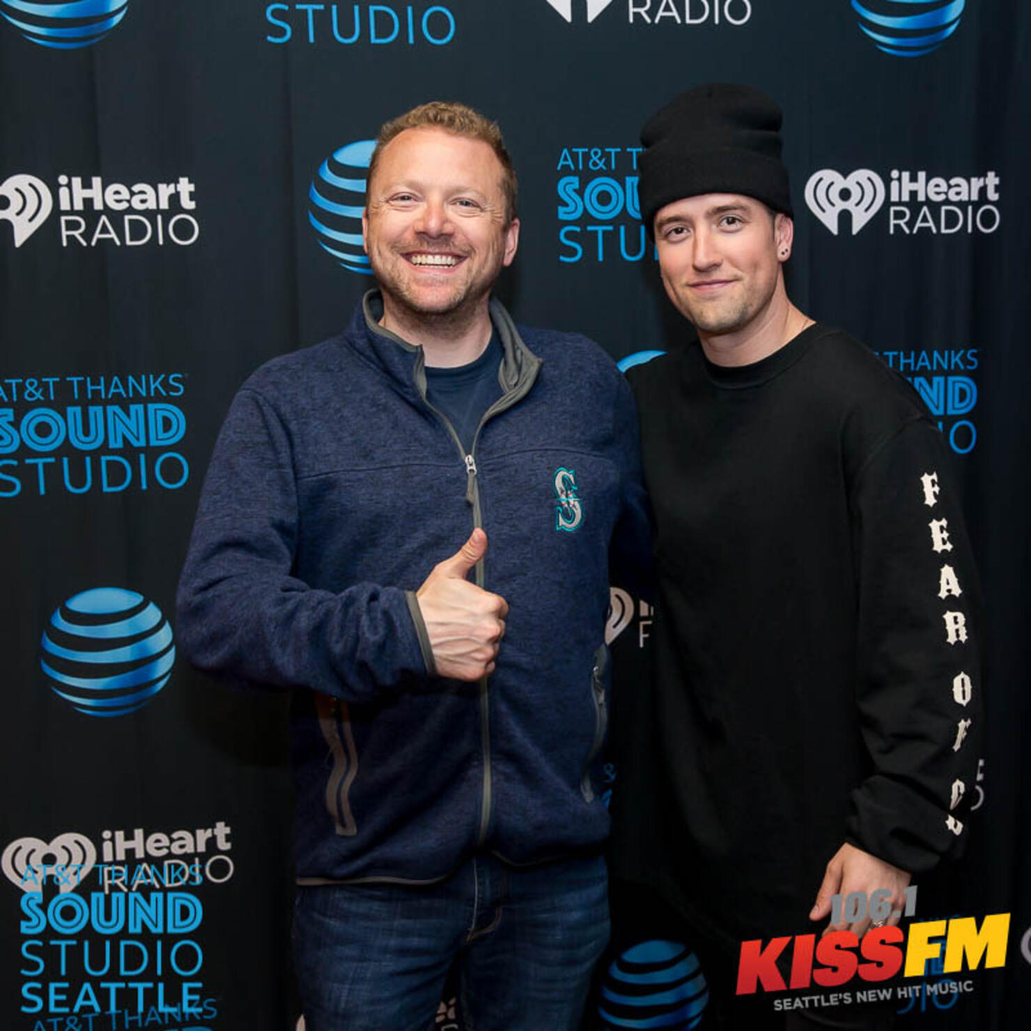 Meet and Greets with Logan Henderson - AT&T Thanks Sound Studio Seattle at 106.1 KISS FM