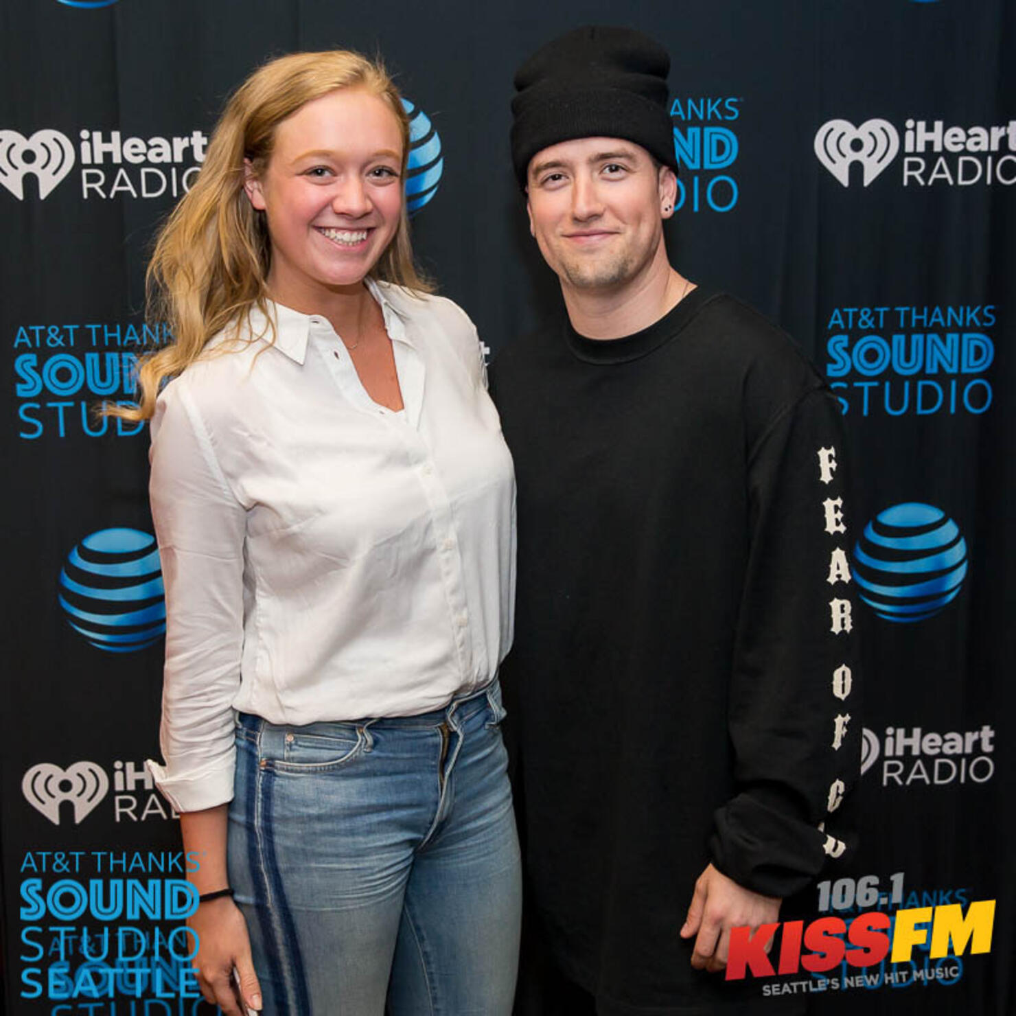 Meet and Greets with Logan Henderson - AT&T Thanks Sound Studio Seattle at 106.1 KISS FM