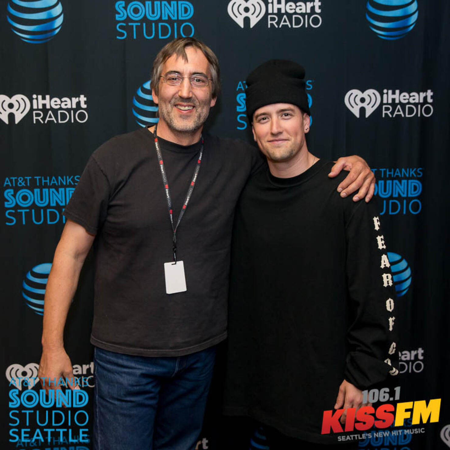 Meet and Greets with Logan Henderson - AT&T Thanks Sound Studio Seattle at 106.1 KISS FM