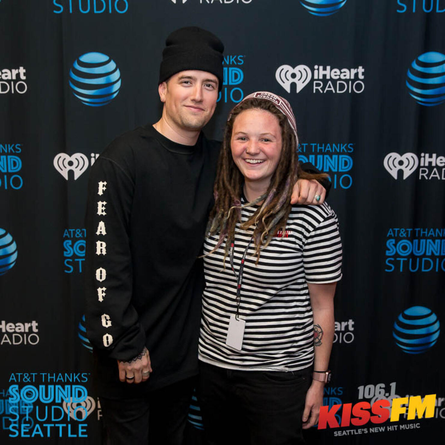 Meet and Greets with Logan Henderson - AT&T Thanks Sound Studio Seattle at 106.1 KISS FM