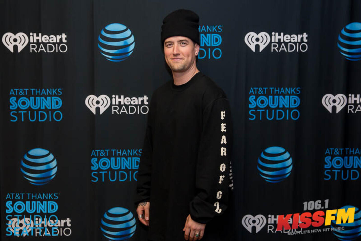 Meet and Greets with Logan Henderson - AT&T Thanks Sound Studio Seattle at 106.1 KISS FM