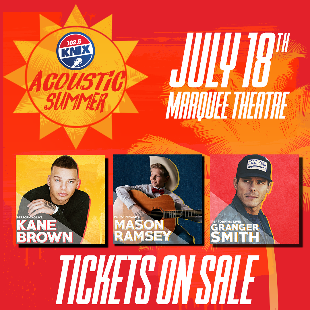 102.5 KNIX Announces 'Acoustic Summer' 2018 Lineup iHeart