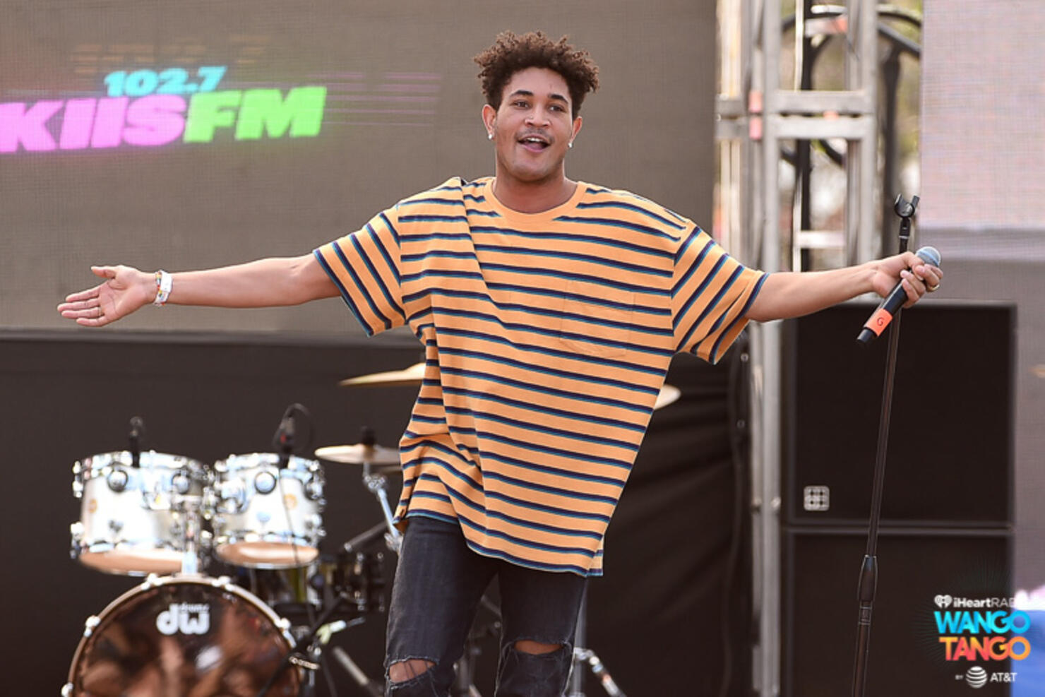 Bryce Vine performs live during the KIIS FM Wango Tango Village at the 2018 iHeartRadio Wango Tango