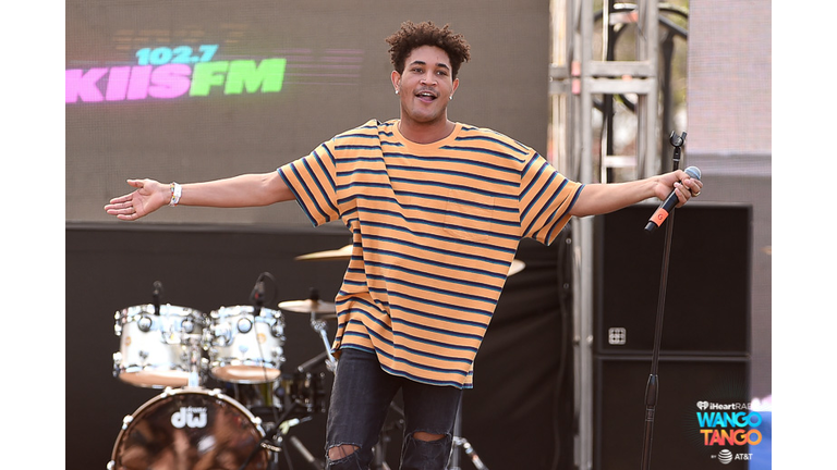 Bryce Vine performs live during the KIIS FM Wango Tango Village at the 2018 iHeartRadio Wango Tango