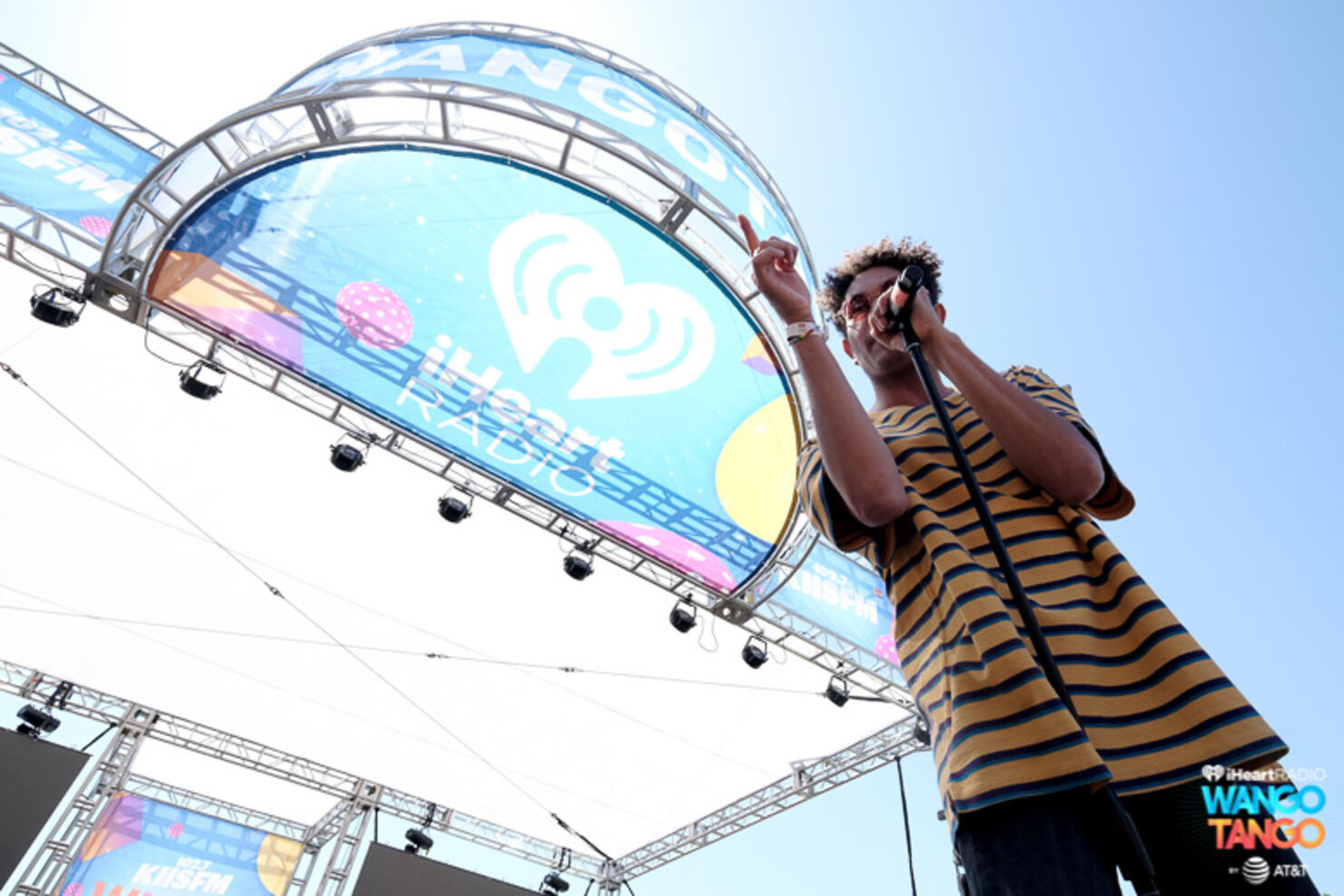 Bryce Vine performs live during the KIIS FM Wango Tango Village at the 2018 iHeartRadio Wango Tango