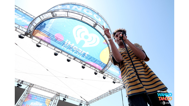 Bryce Vine performs live during the KIIS FM Wango Tango Village at the 2018 iHeartRadio Wango Tango