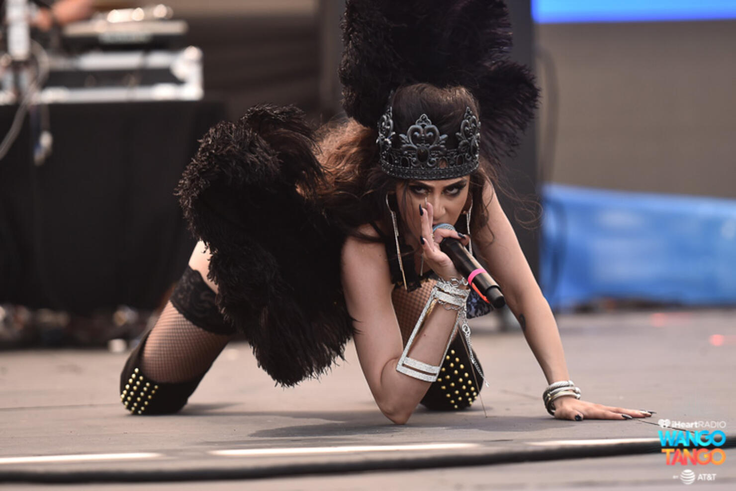  Farrah Mechael performs live during the KIIS FM Wango Tango Village at the 2018 iHeartRadio Wango  Tango 