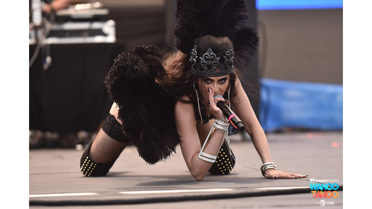 Farrah Mechael performs live during the KIIS FM Wango Tango Village at the 2018 iHeartRadio Wango  Tango 