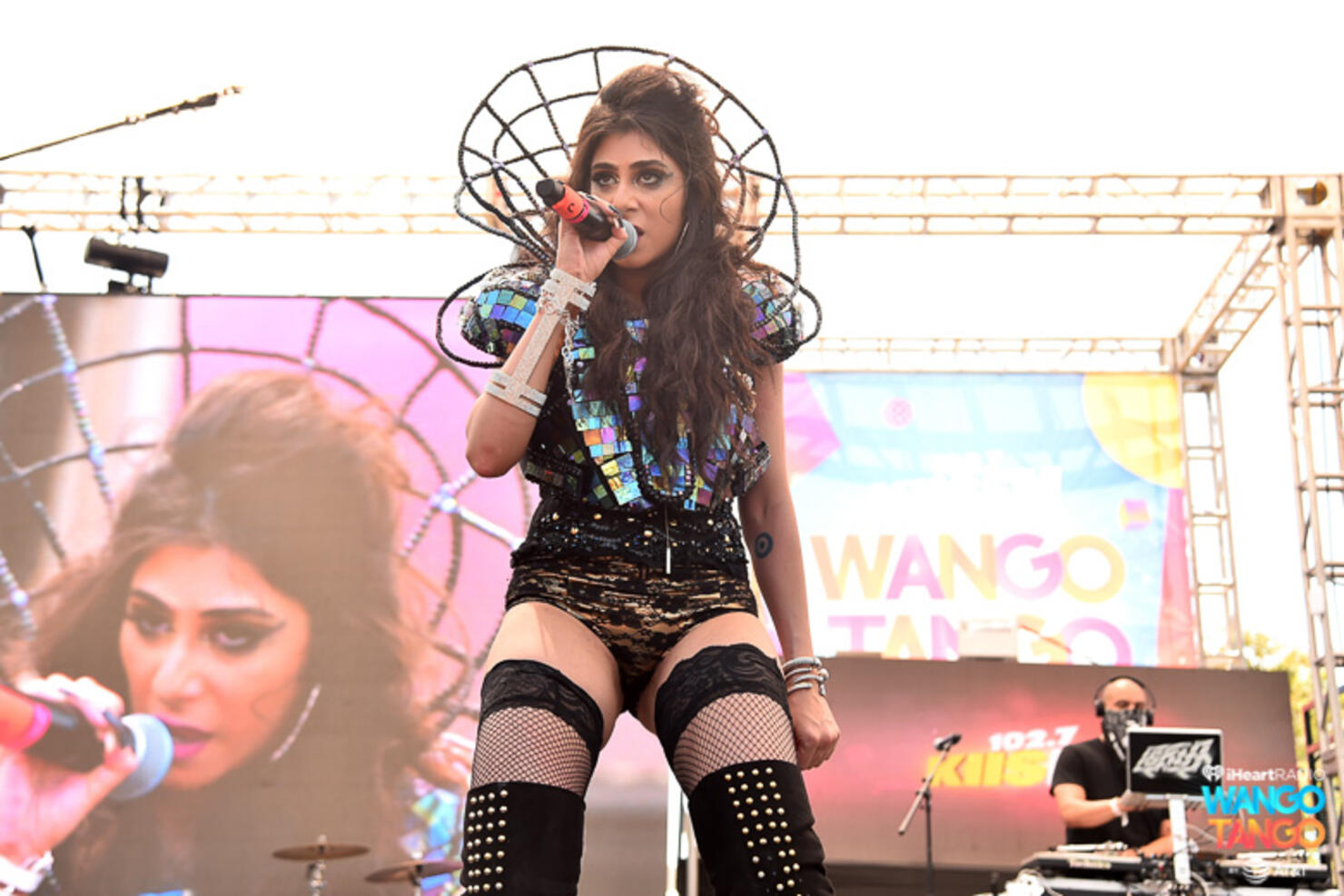  Farrah Mechael performs live during the KIIS FM Wango Tango Village at the 2018 iHeartRadio Wango  Tango 