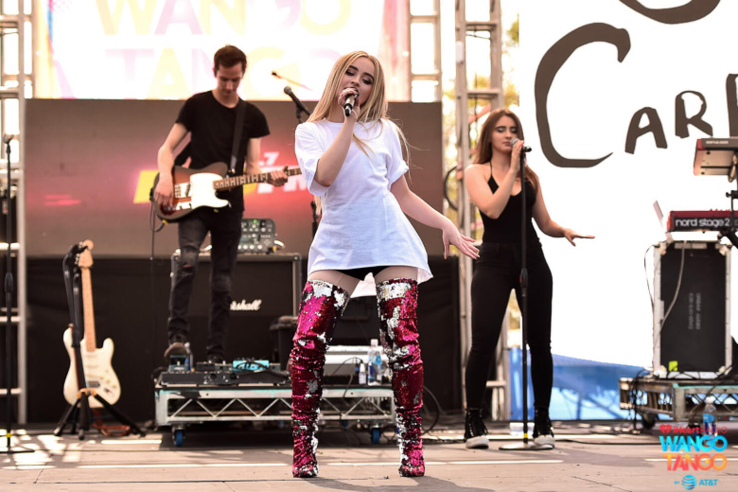 Sabrina Carpenter performs live at iHeartRadio's Wango Tango 2018