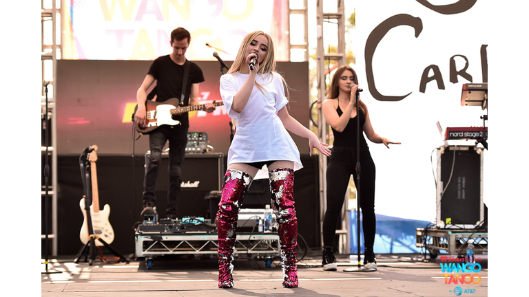 Sabrina Carpenter performs live at iHeartRadio's Wango Tango 2018