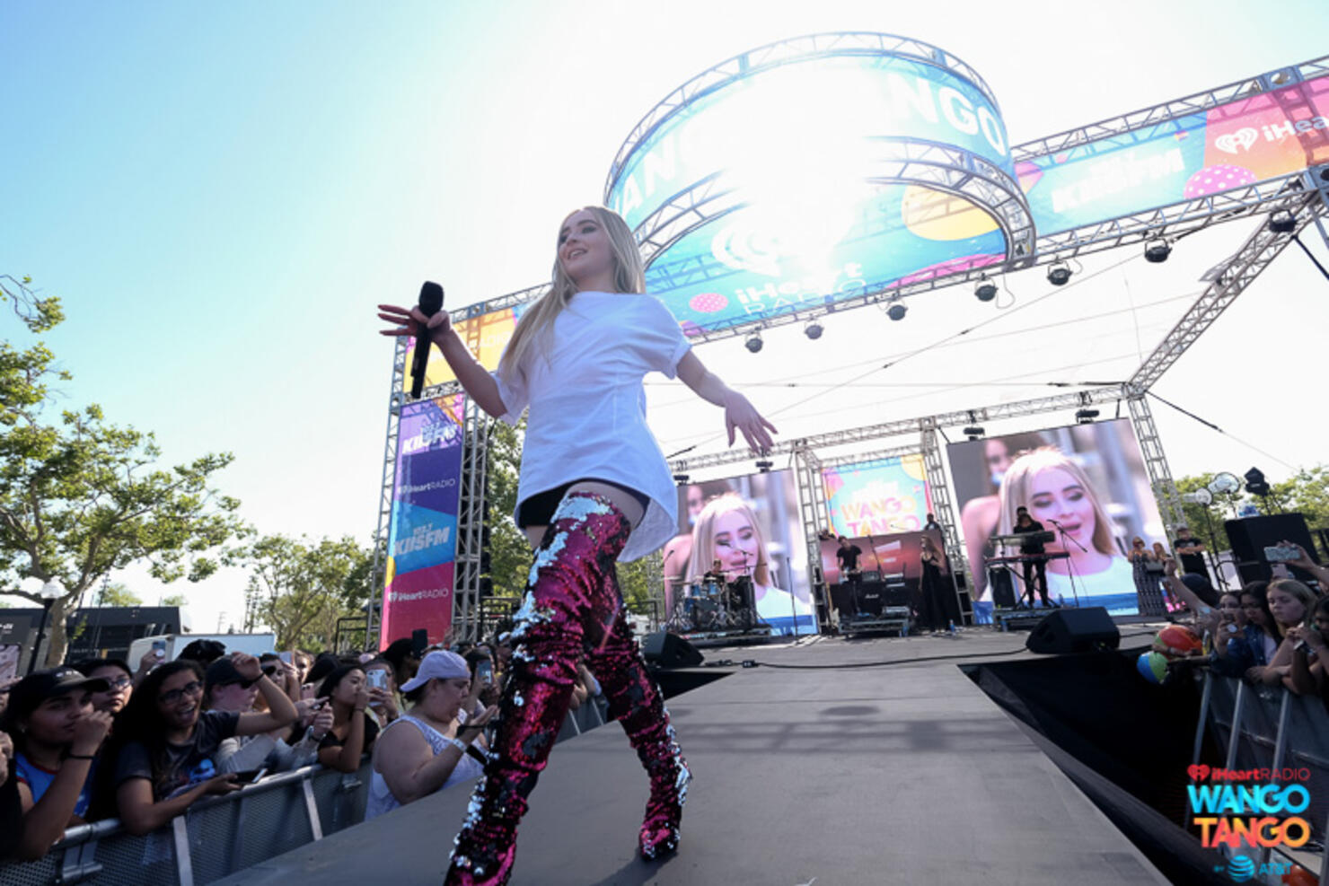 Sabrina Carpenter performs live at iHeartRadio's Wango Tango 2018