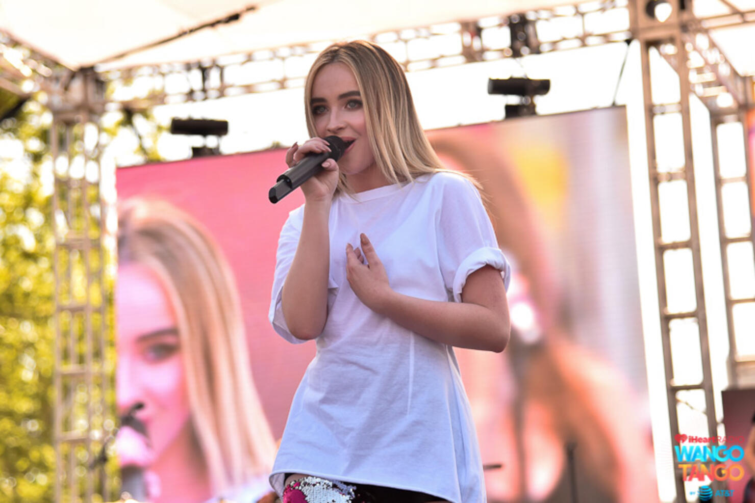 Sabrina Carpenter performs live at iHeartRadio's Wango Tango 2018