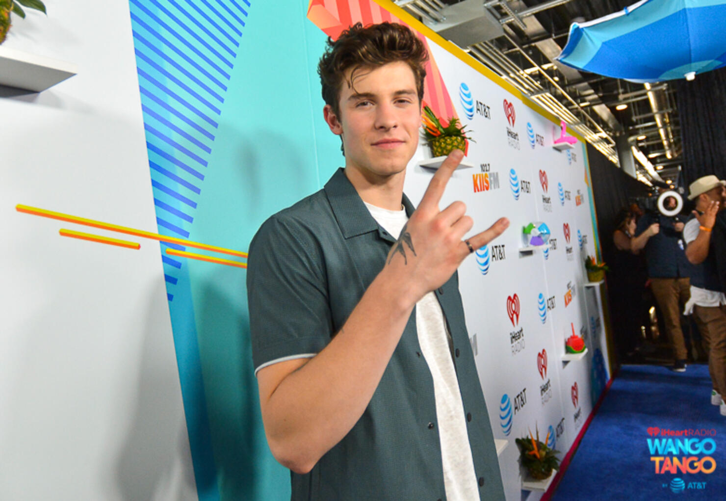 Shawn Mendes arrives at the 2018 iHeartRadio Wango Tango by AT&T at Banc of California Stadium on June 2, 2018 in Los Angeles, California. 