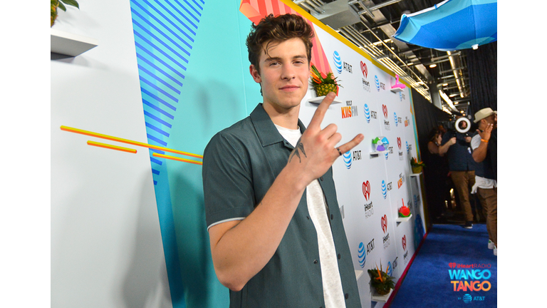 Shawn Mendes arrives at the 2018 iHeartRadio Wango Tango by AT&T at Banc of California Stadium on June 2, 2018 in Los Angeles, California. 