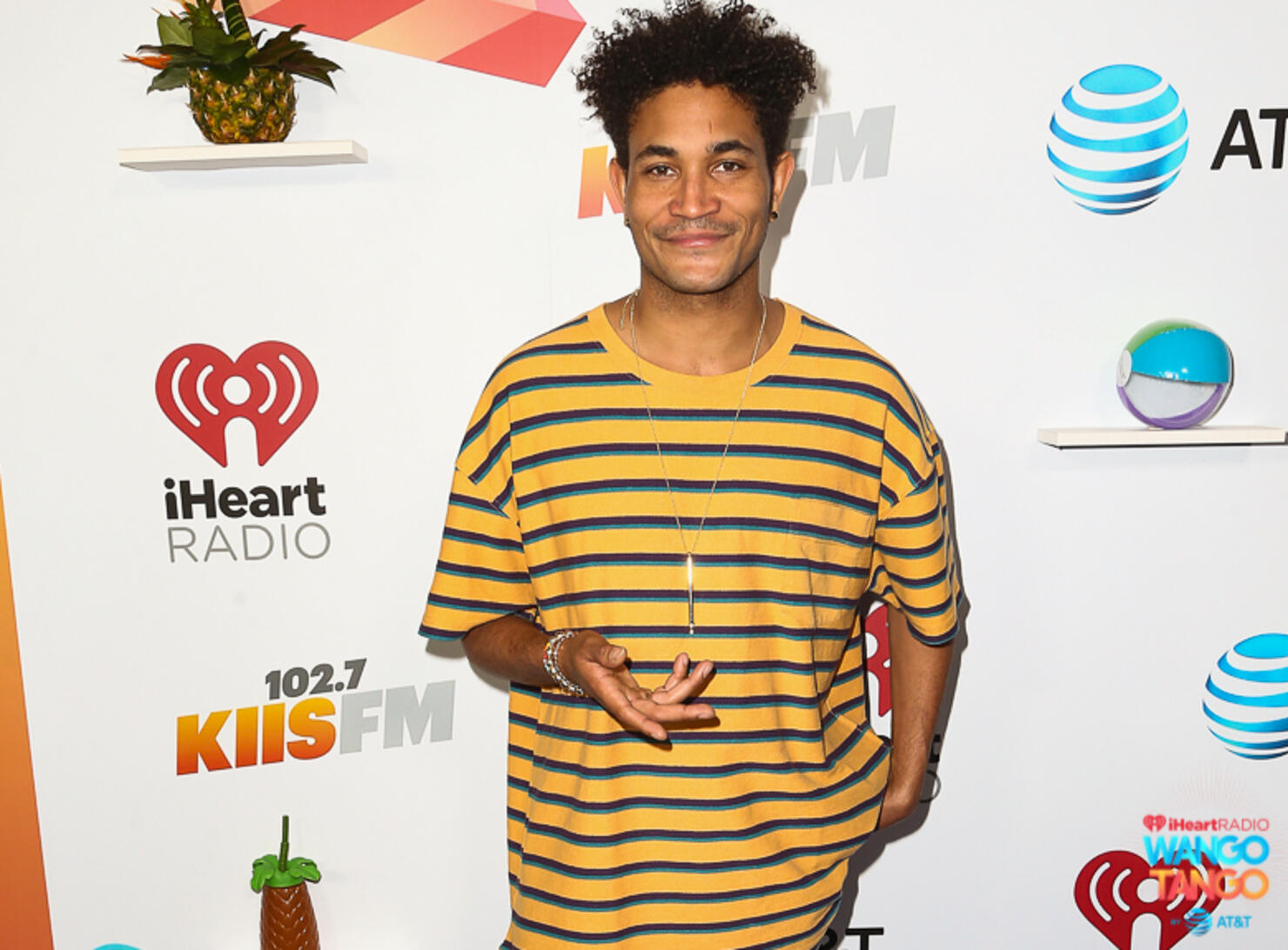 Bryce Vine arrives at the 2018 iHeartRadio Wango Tango by AT&T at Banc of California Stadium on June 2, 2018 in Los Angeles, California