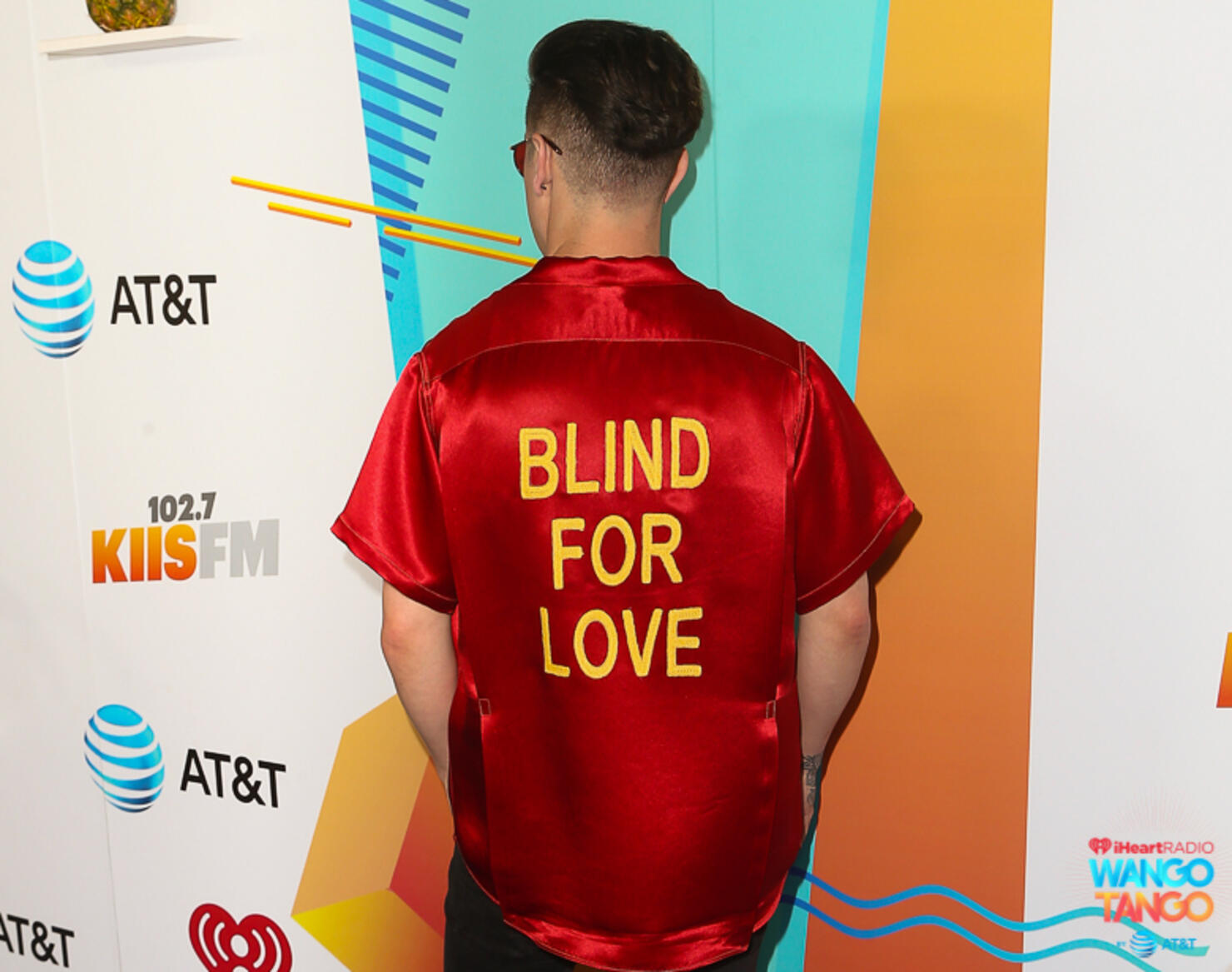 Logan Henderson arrives at the 2018 iHeartRadio Wango Tango by AT&T at Banc of California Stadium on June 2, 2018 in Los Angeles, California. 