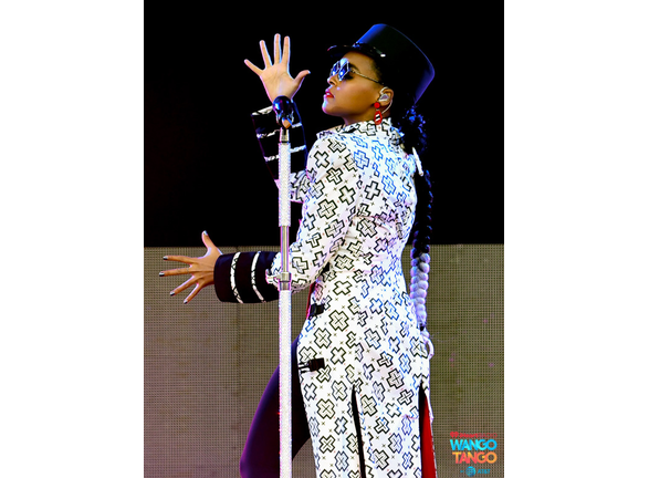  Janelle Monae performs onstage during the 2018 iHeartRadio Wango Tango by AT&T at Banc of California Stadium on June 2, 2018 in Los Angeles, California.