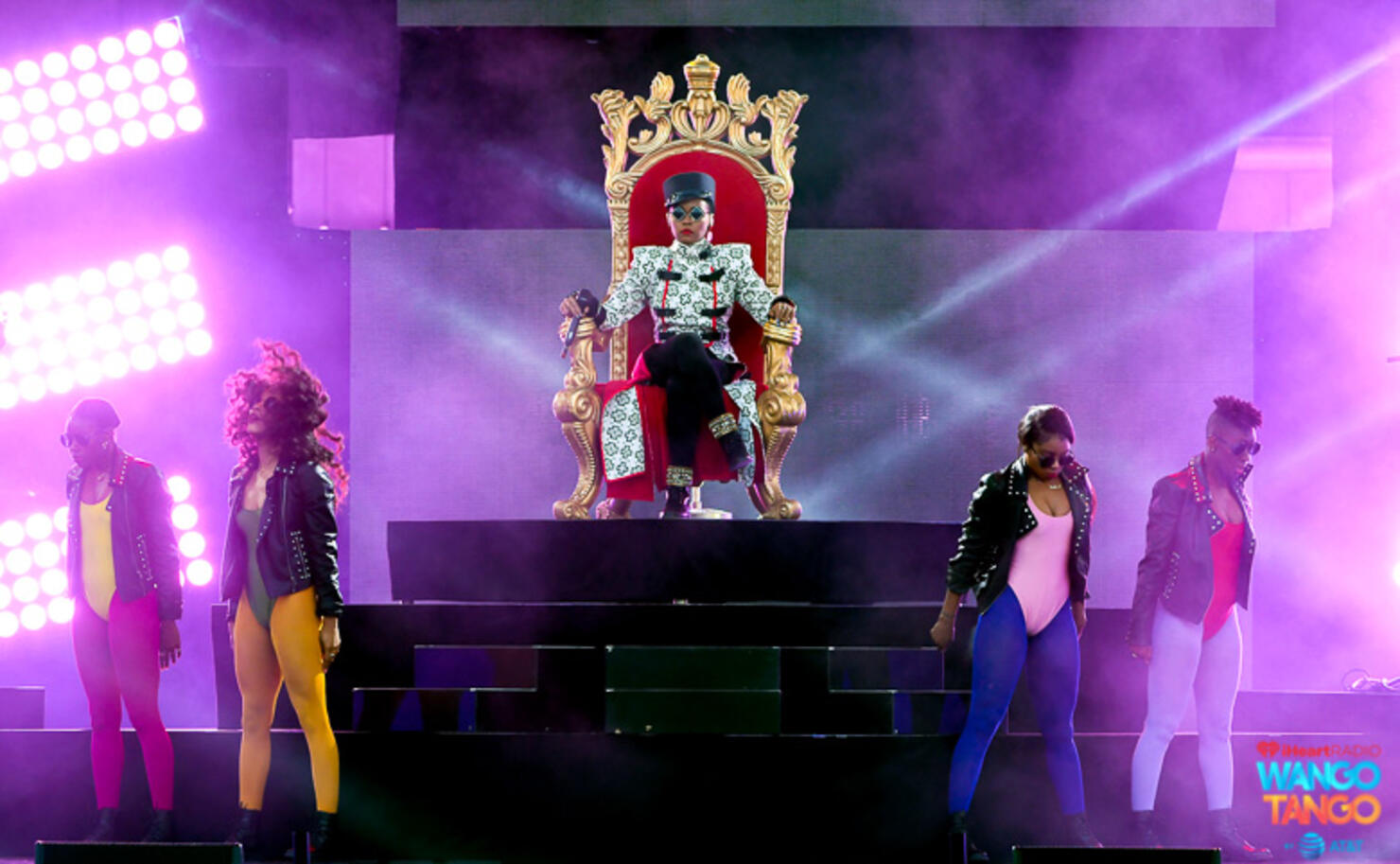  Janelle Monae performs onstage during the 2018 iHeartRadio Wango Tango by AT&T at Banc of California Stadium on June 2, 2018 in Los Angeles, California.