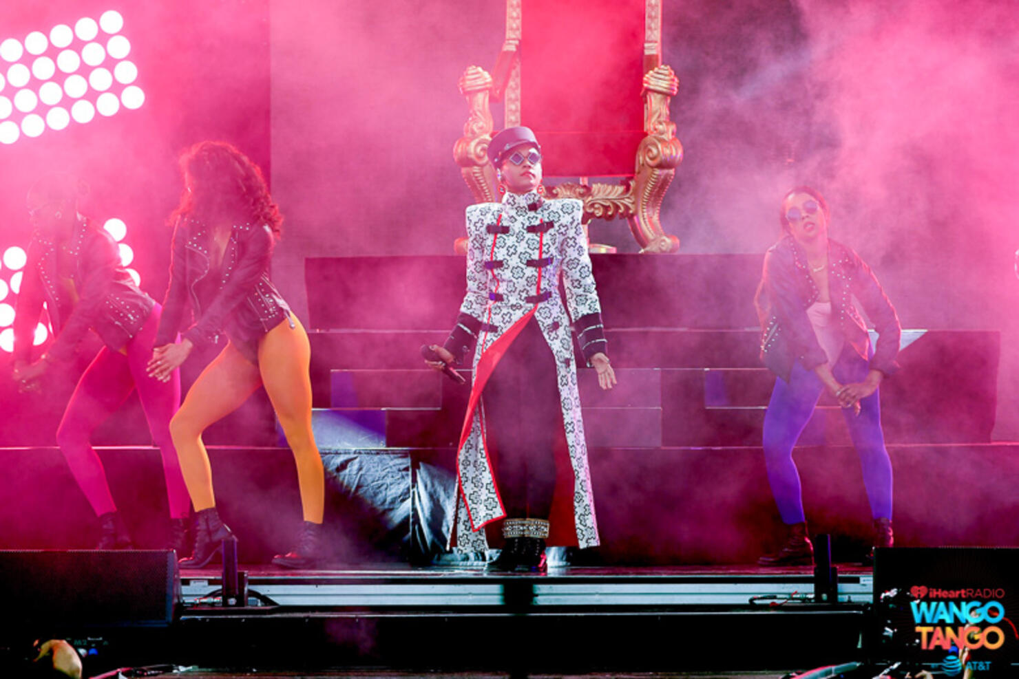  Janelle Monae performs onstage during the 2018 iHeartRadio Wango Tango by AT&T at Banc of California Stadium on June 2, 2018 in Los Angeles, California.