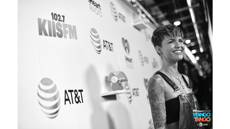  Ruby Rose arrives at the 2018 iHeartRadio Wango Tango by AT&T at Banc of California Stadium on June 2, 2018 in Los Angeles, California.