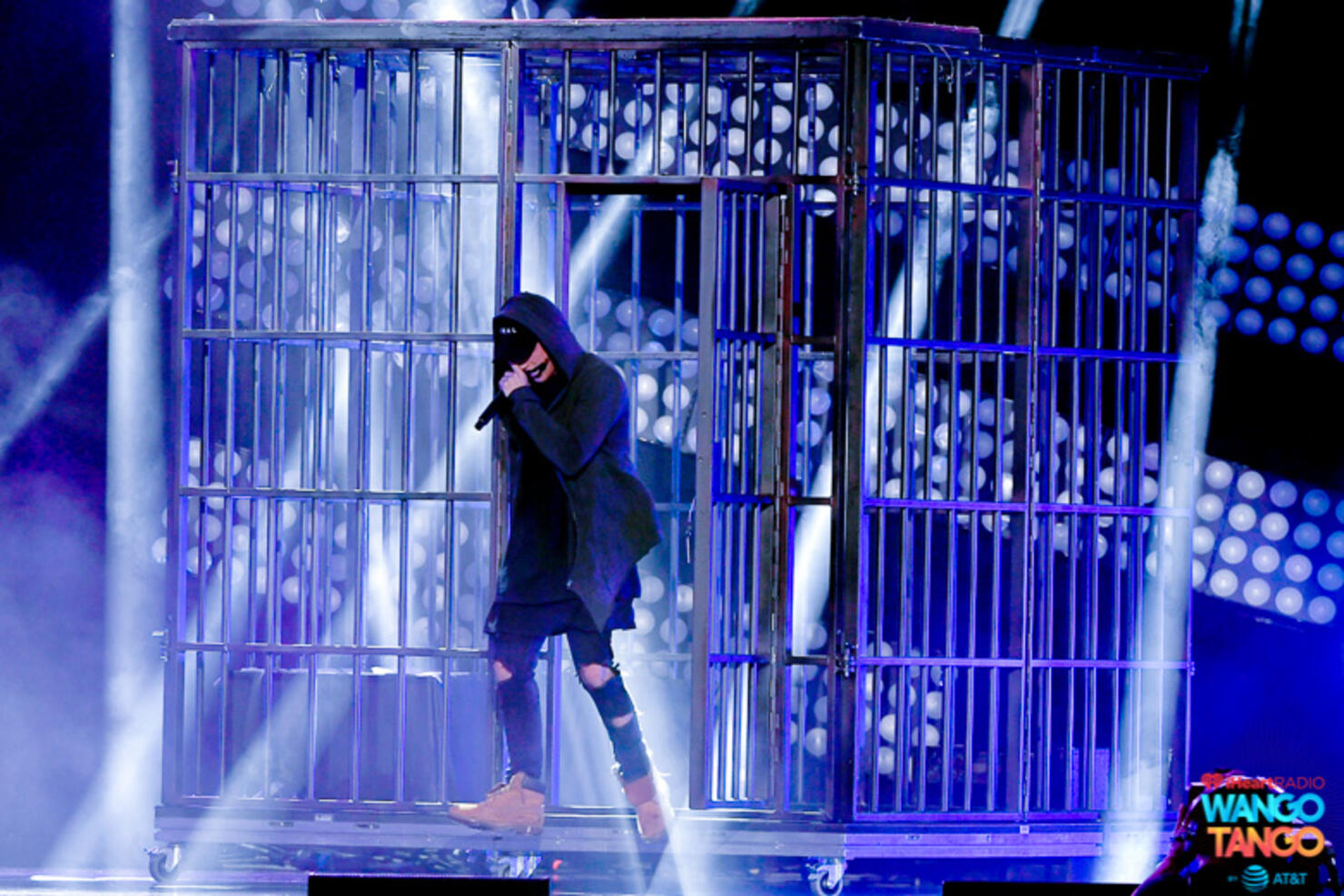  NF performs onstage during the 2018 iHeartRadio Wango Tango by AT&T at Banc of California Stadium on June 2, 2018 in Los Angeles, California.