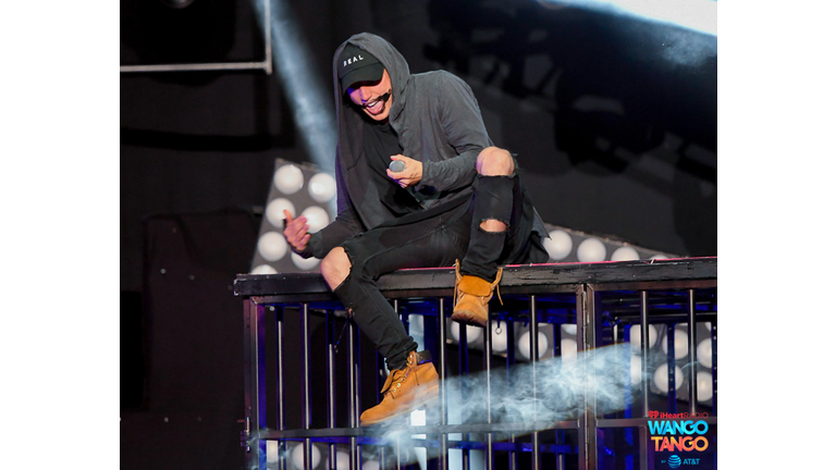  NF performs onstage during the 2018 iHeartRadio Wango Tango by AT&T at Banc of California Stadium on June 2, 2018 in Los Angeles, California.