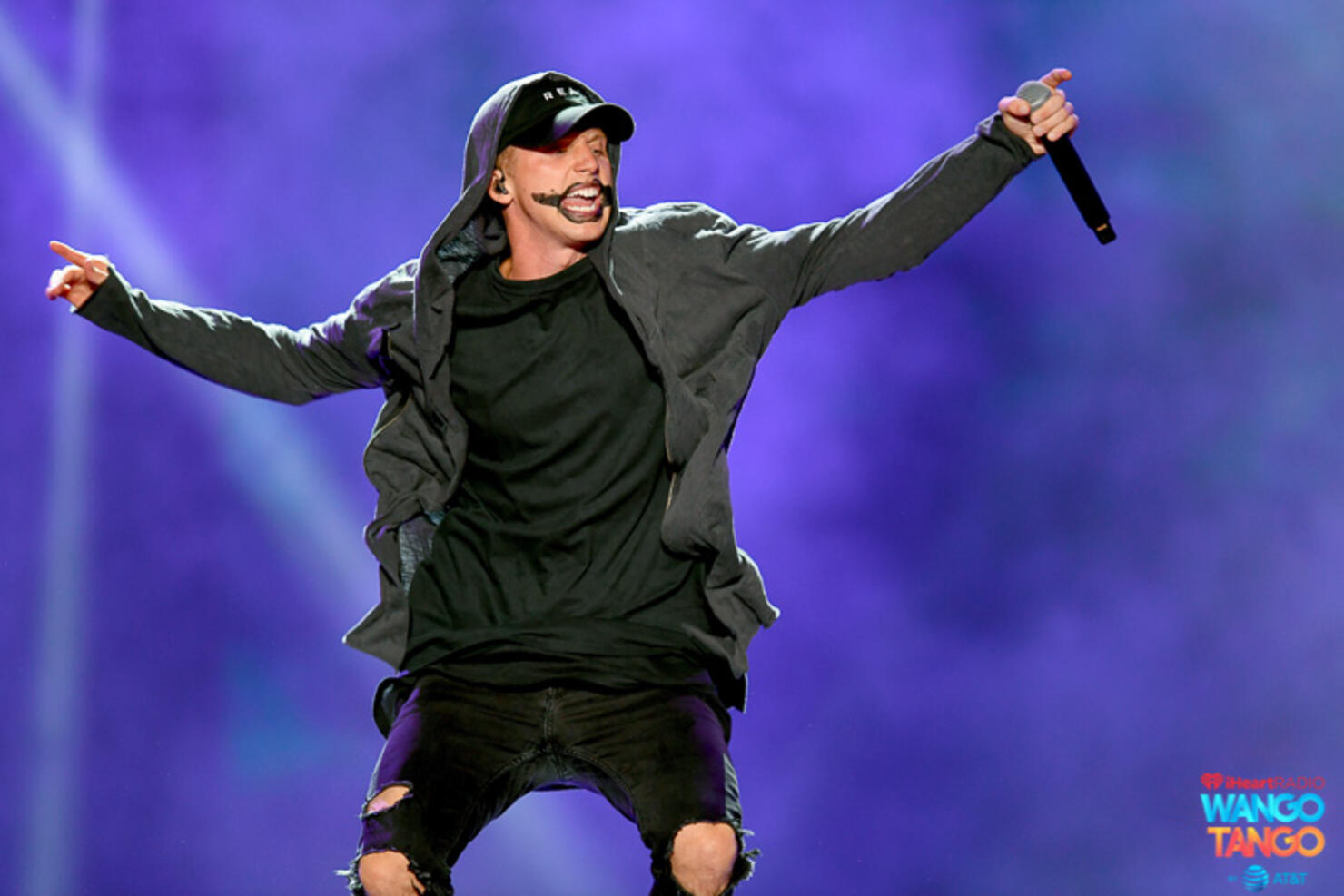  NF performs onstage during the 2018 iHeartRadio Wango Tango by AT&T at Banc of California Stadium on June 2, 2018 in Los Angeles, California.