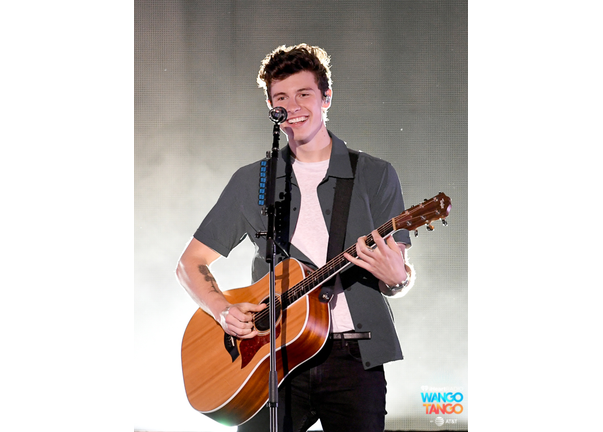 Shawn Mendes performs onstage during the 2018 iHeartRadio Wango Tango by AT&T at Banc of California Stadium on June 2, 2018 in Los Angeles, California. 