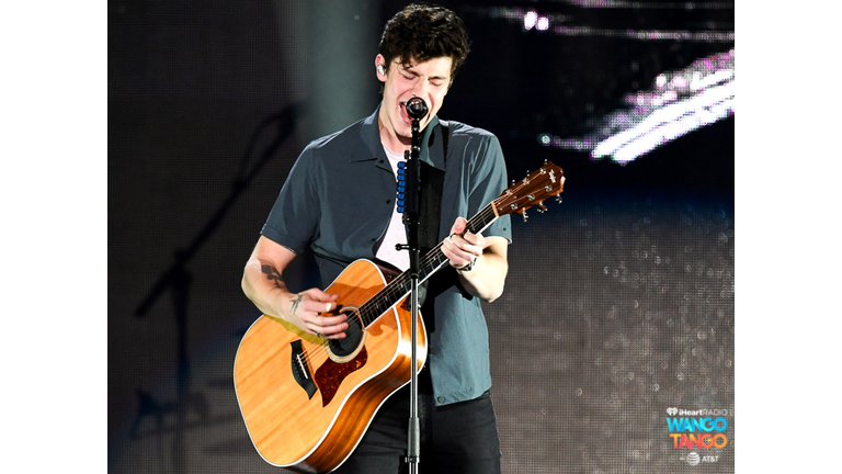 Shawn Mendes performs onstage during the 2018 iHeartRadio Wango Tango by AT&T at Banc of California Stadium on June 2, 2018 in Los Angeles, California. 
