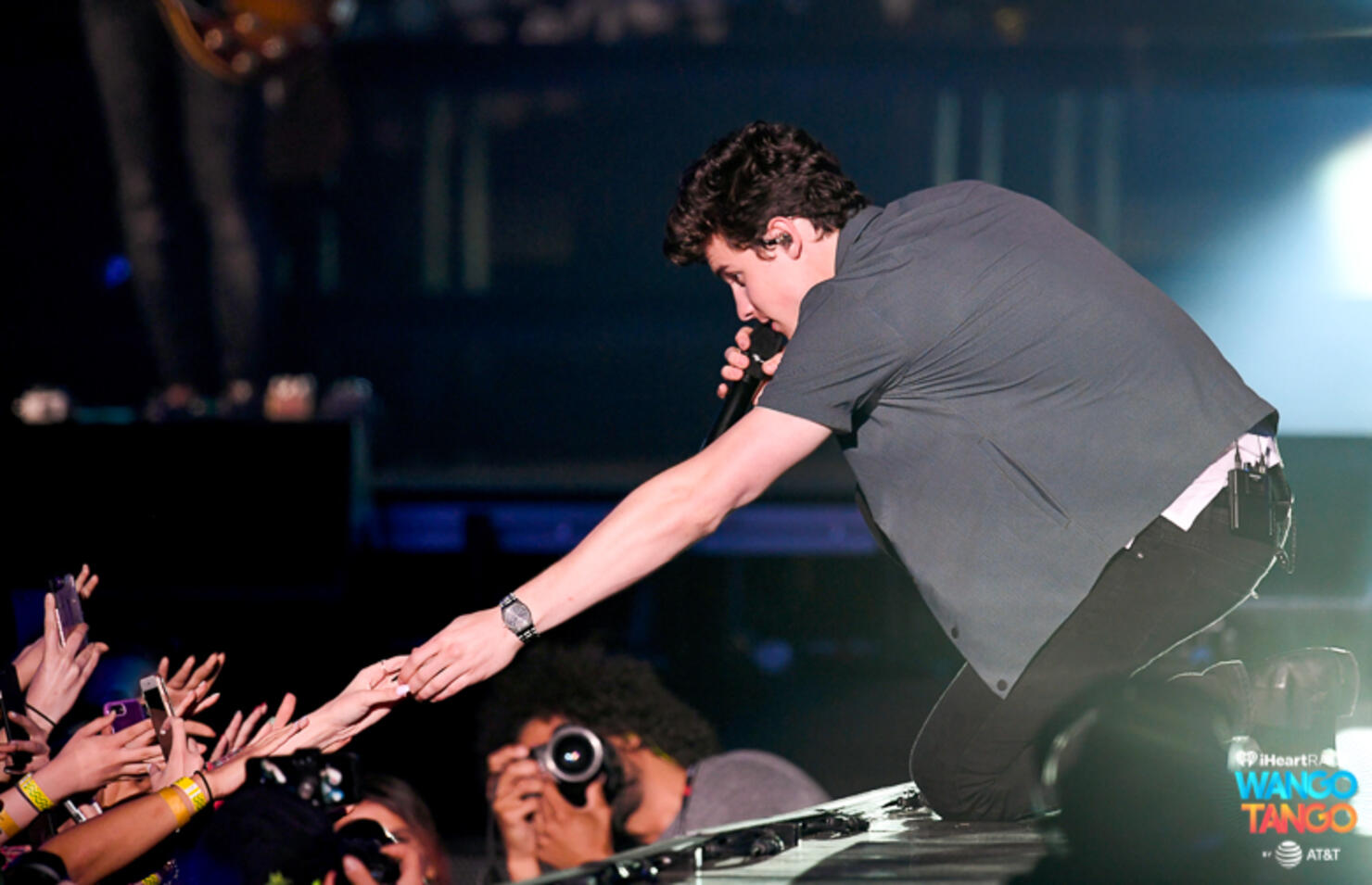 Shawn Mendes performs onstage during the 2018 iHeartRadio Wango Tango by AT&T at Banc of California Stadium on June 2, 2018 in Los Angeles, California. 