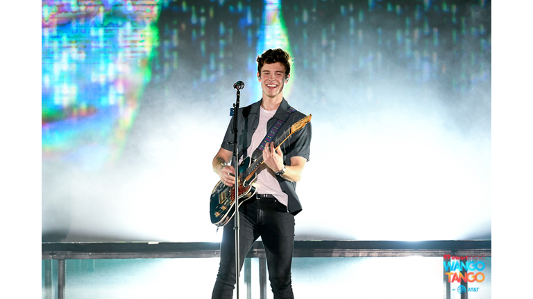 Shawn Mendes performs onstage during the 2018 iHeartRadio Wango Tango by AT&T at Banc of California Stadium on June 2, 2018 in Los Angeles, California. 