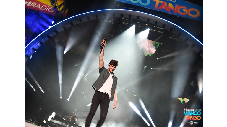 Shawn Mendes performs onstage during the 2018 iHeartRadio Wango Tango by AT&T at Banc of California Stadium on June 2, 2018 in Los Angeles, California. 