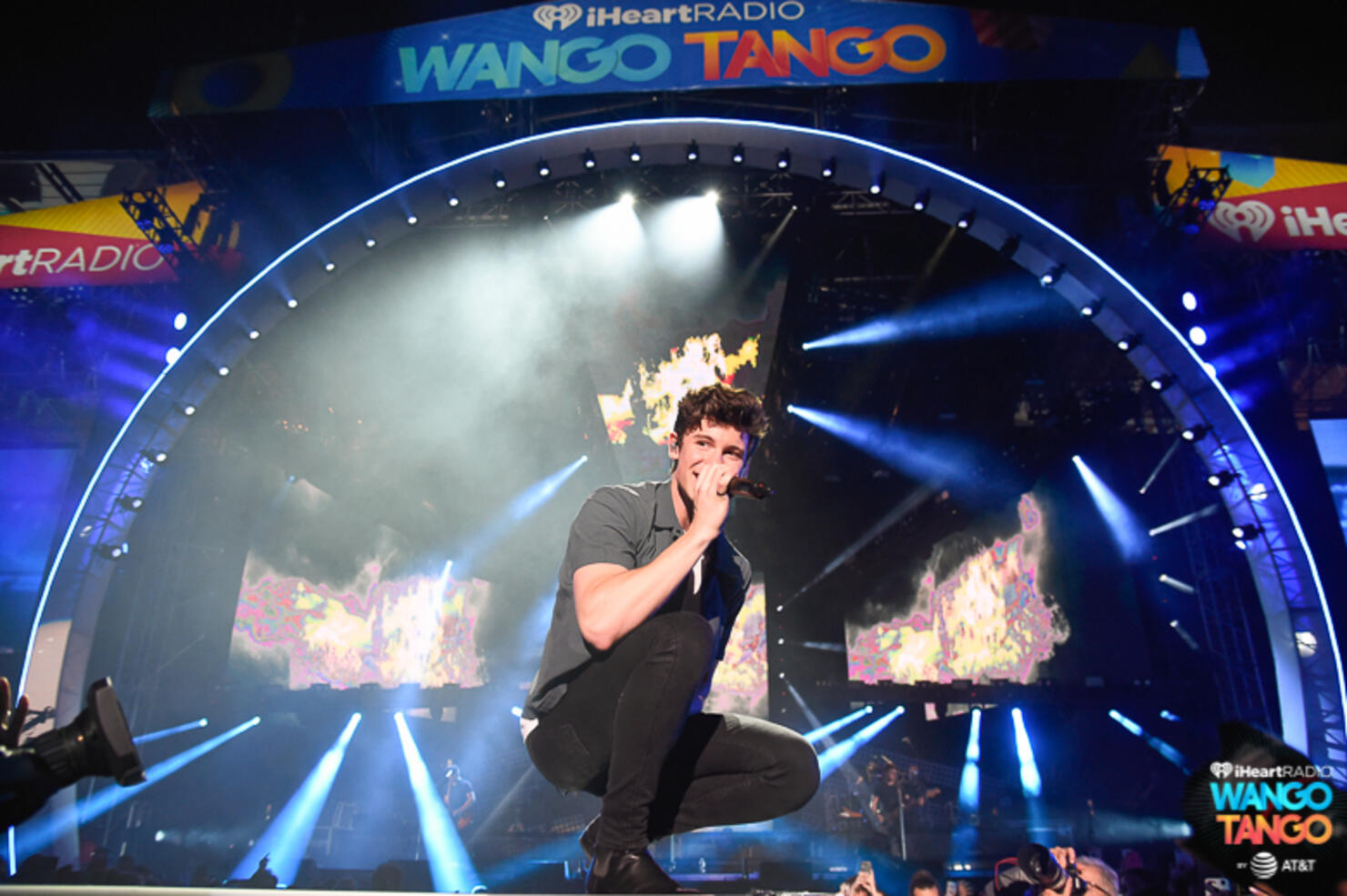 Shawn Mendes performs onstage during the 2018 iHeartRadio Wango Tango by AT&T at Banc of California Stadium on June 2, 2018 in Los Angeles, California. 
