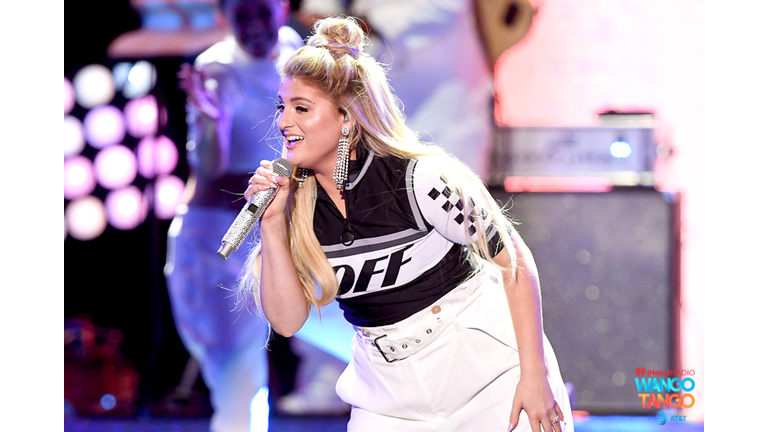 Meghan Trainor performs onstage during the 2018 iHeartRadio Wango Tango by AT&T at Banc of California Stadium on June 2, 2018 in Los Angeles, California.