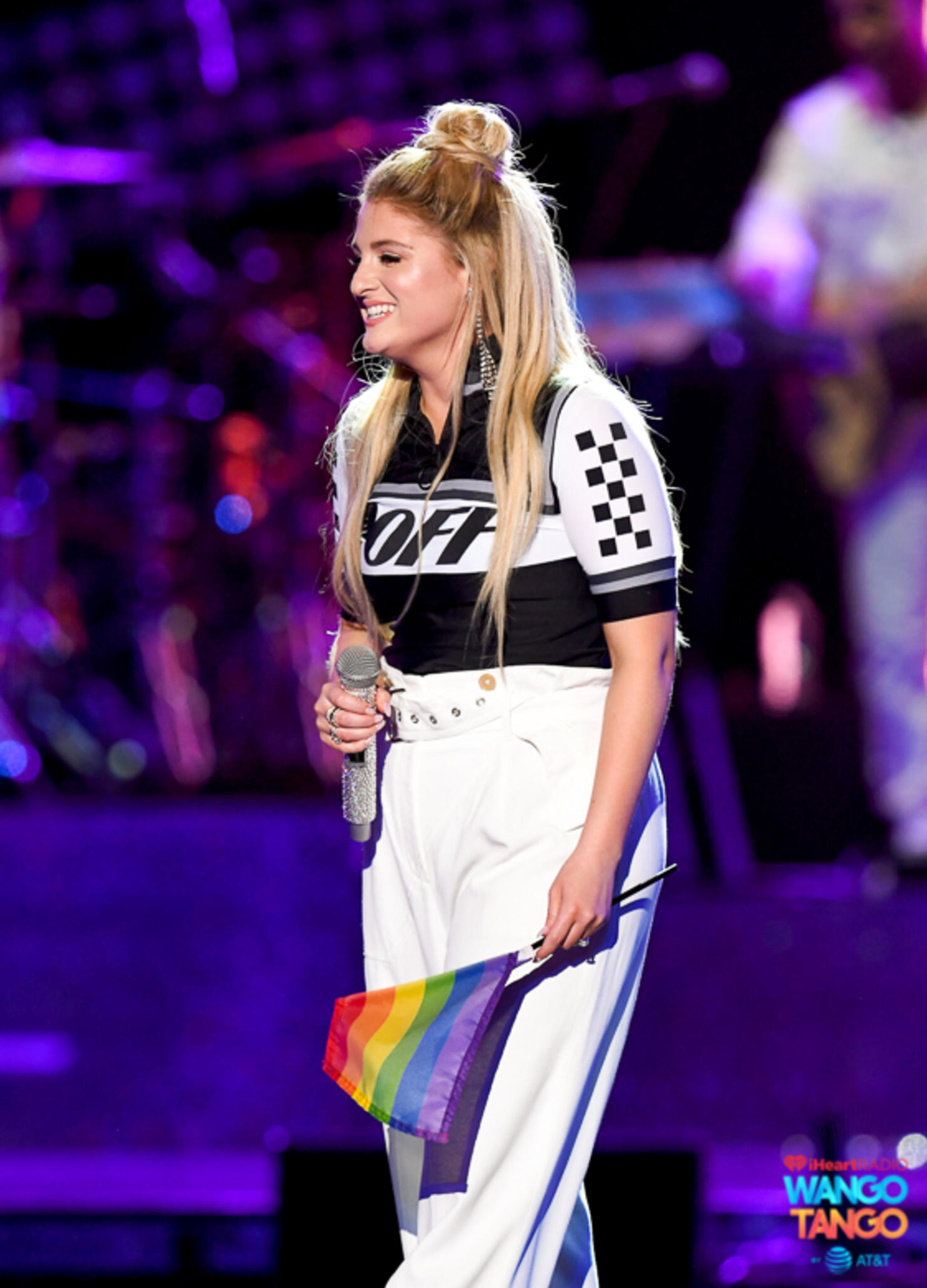 Meghan Trainor performs onstage during the 2018 iHeartRadio Wango Tango by AT&T at Banc of California Stadium on June 2, 2018 in Los Angeles, California.