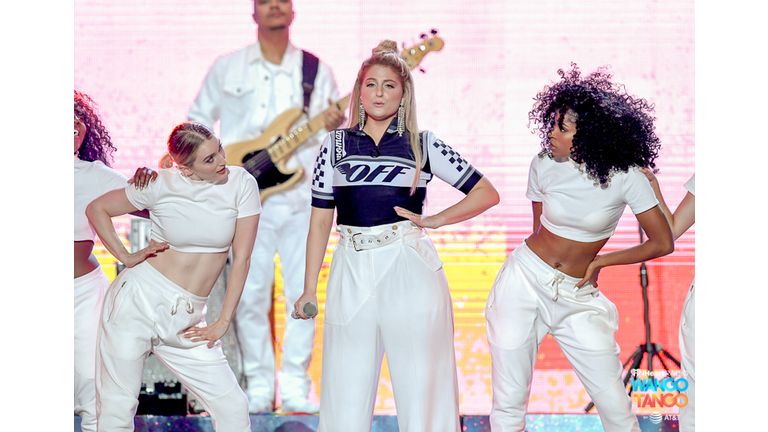 Meghan Trainor performs onstage during the 2018 iHeartRadio Wango Tango by AT&T at Banc of California Stadium on June 2, 2018 in Los Angeles, California.