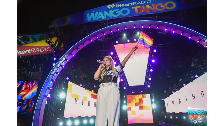 Meghan Trainor performs onstage during the 2018 iHeartRadio Wango Tango by AT&T at Banc of California Stadium on June 2, 2018 in Los Angeles, California.