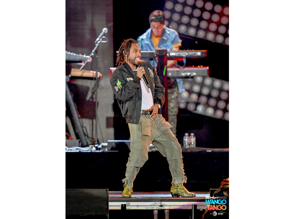 Miguel performs onstage during the 2018 iHeartRadio Wango Tango by AT&T at Banc of California Stadium on June 2, 2018 in Los Angeles, California.