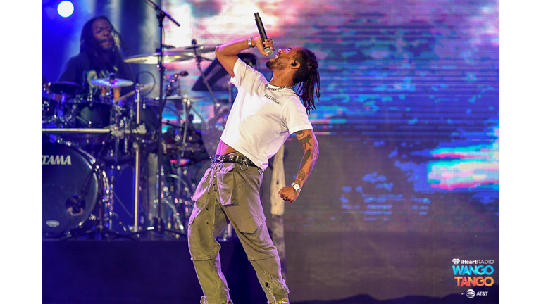 Miguel performs onstage during the 2018 iHeartRadio Wango Tango by AT&T at Banc of California Stadium on June 2, 2018 in Los Angeles, California.
