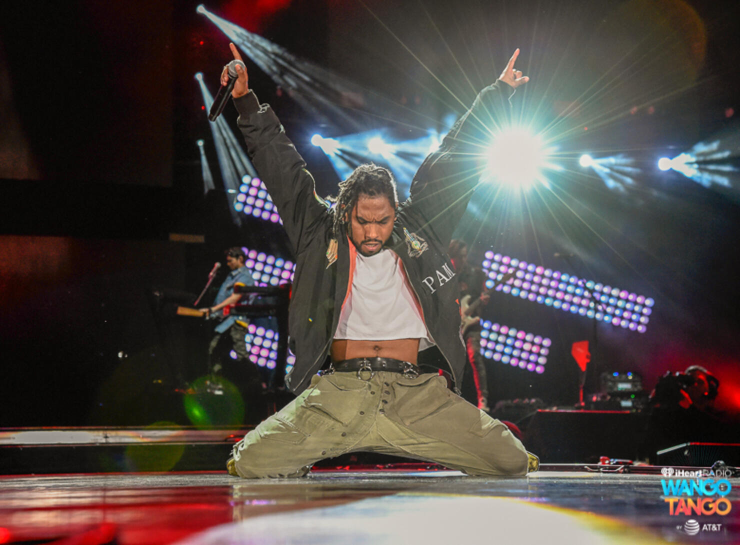 Miguel performs onstage during the 2018 iHeartRadio Wango Tango by AT&T at Banc of California Stadium on June 2, 2018 in Los Angeles, California.