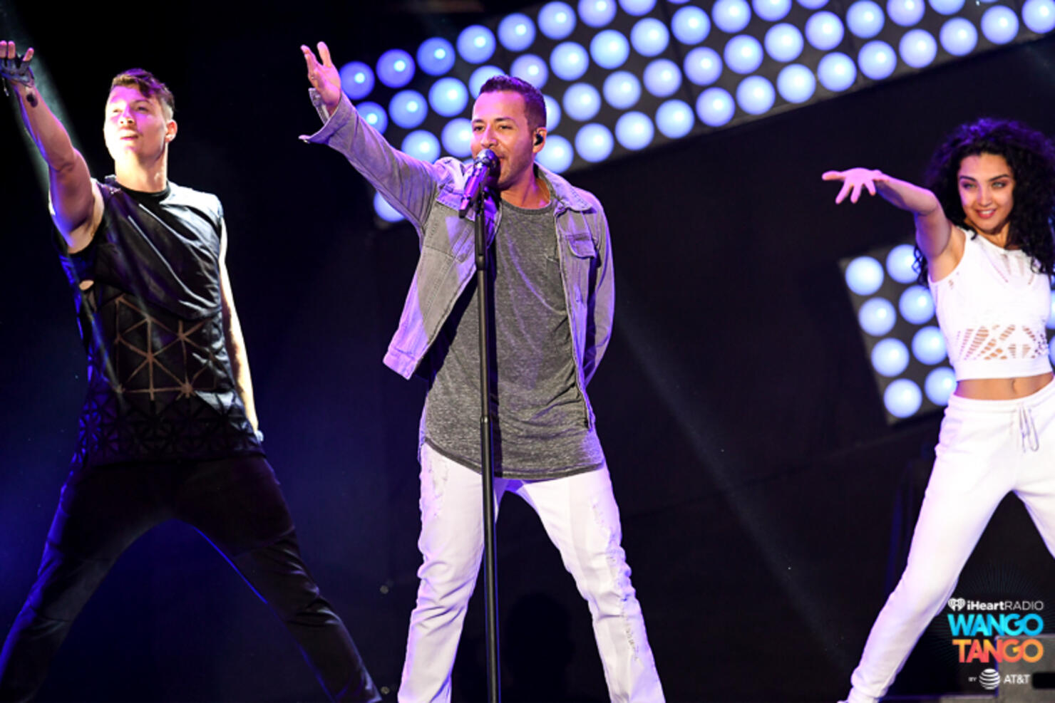 Nick Carter, Howie Dorough, AJ McLean, and Brian Littrell of music group Backstreet Boys perform onstage during the 2018 iHeartRadio Wango Tango by AT&T at Banc of California Stadium on June 2, 2018 in Los Angeles, California.
